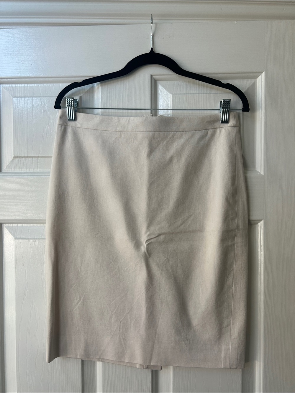 J. Crew Cream Pencil Skirt